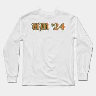 UMiami 2024 Sticker Long Sleeve T-Shirt